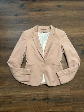 H&M Pink Blazer Size XS | Tailored Lightweight Jacket